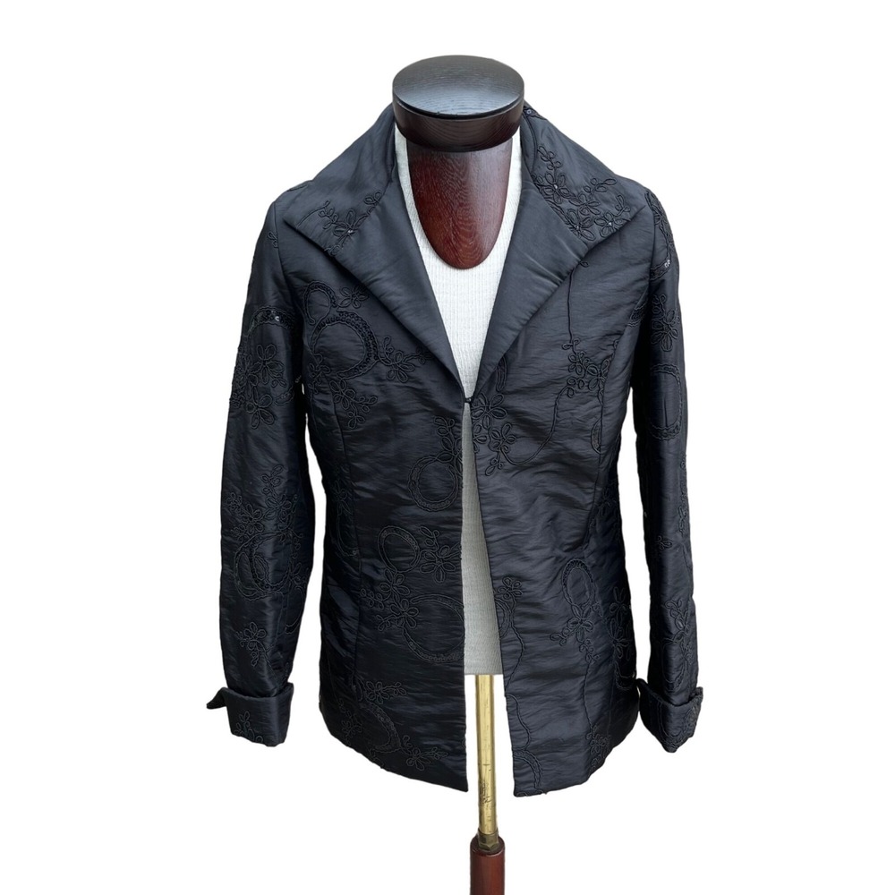 Chico's Womens Midnight Charm‎ Black Formal Special Occasion Jacket M NWT Dressy